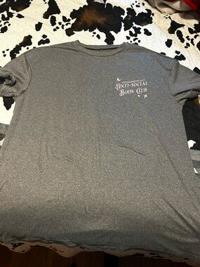 Unapologetically Anti-Social Book Club Men's Gray Tee